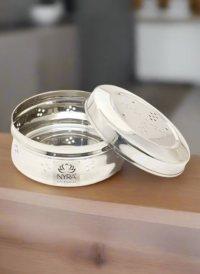 Nyra Kitchenware Silver Stainless Steel Dishwasher Safe Magnetic Fridge Container - Image 1